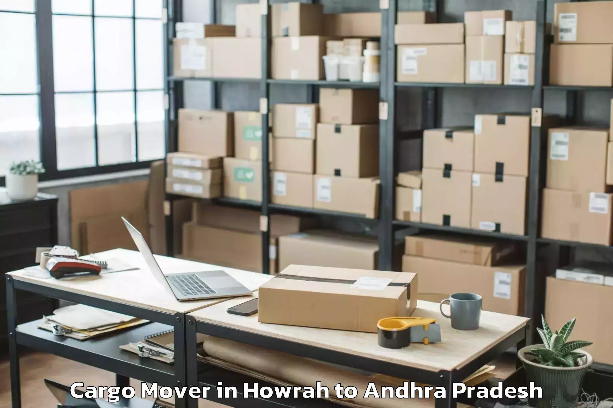 Affordable Howrah to Pamulapadu Cargo Mover